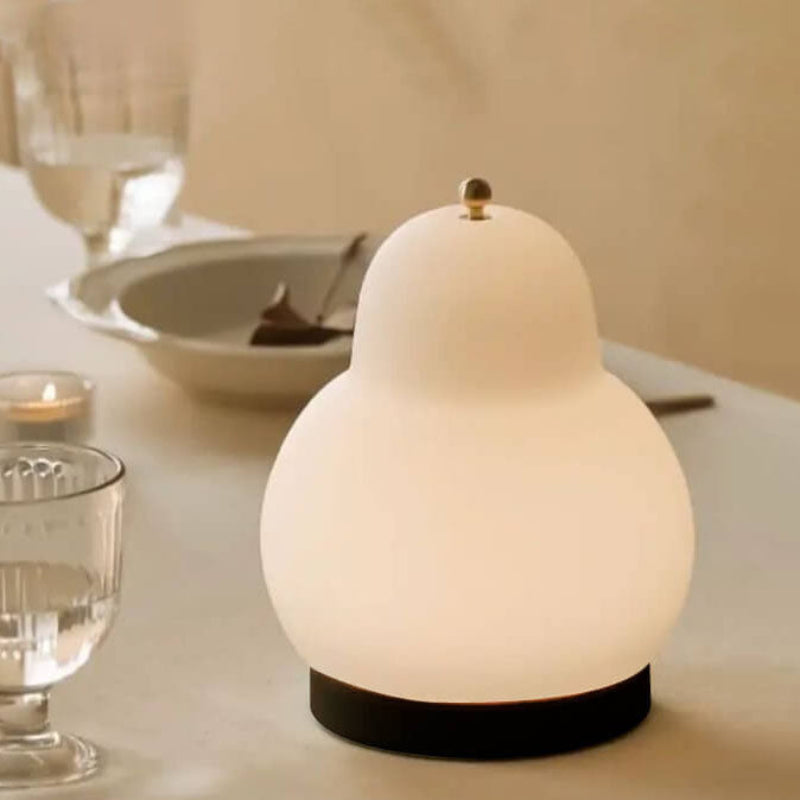 Pear Shape LED Rechargeable Touch Table Lamp - Ideal Bedside or Desk Lighting 8