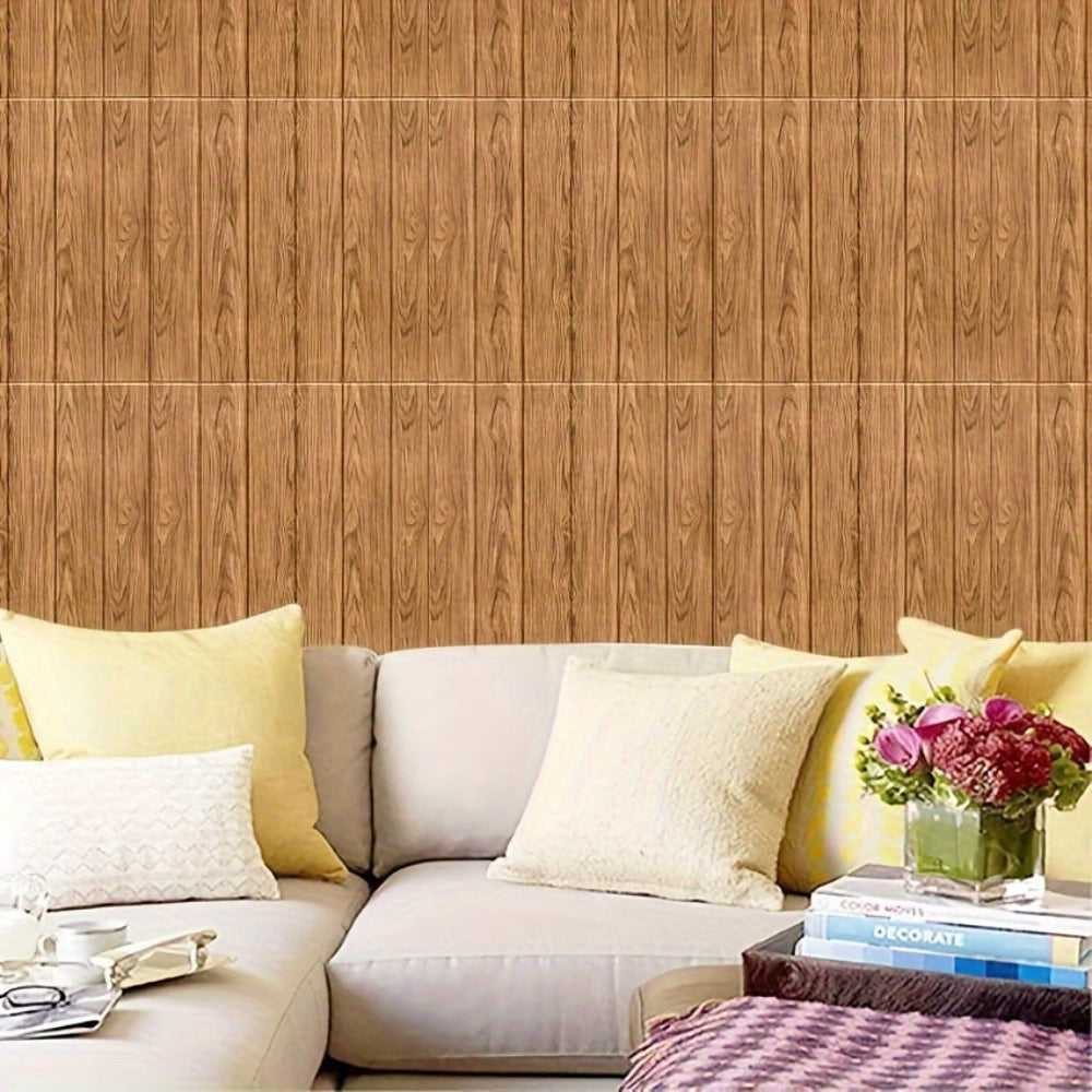 Peel And Stick Wall Panels - Rustic Wood Look For Easy DIY Decor 2
