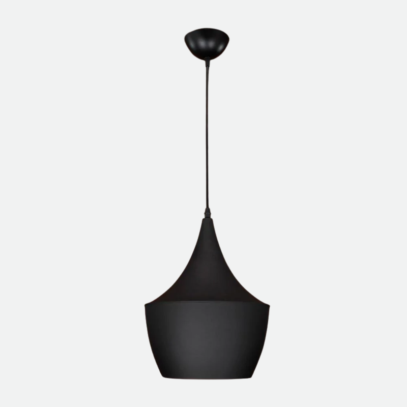 Pendant Ceiling Light, Black Metal, E27 Base, 110-240V 1