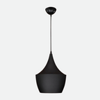 Pendant Ceiling Light, Black Metal, E27 Base, 110-240V 1