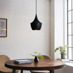 Pendant Ceiling Light, Black Metal, E27 Base, 110-240V 4