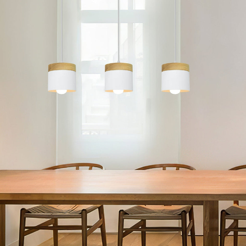 Pendant Light - Modern Kitchen Pendant Lighting with Rustic Wood 8