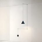 Pendant Light Black Metal E27 Socket 90 to 260V Cord Mounted 6