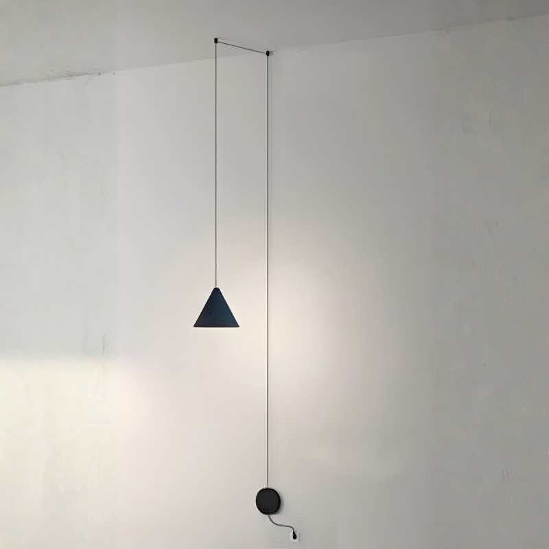 Pendant Light Black Metal E27 Socket 90 to 260V Cord Mounted 7