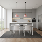 Pendant Light Glass E27 Bulb Compatible Adjustable Cord Ceiling Lamp 02