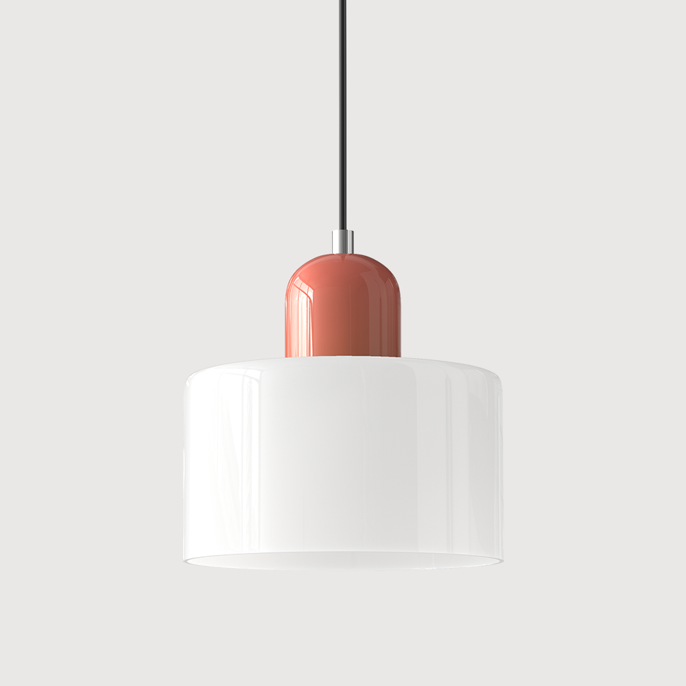 Pendant Light Glass E27 Bulb Compatible Adjustable Cord Ceiling Lamp 14