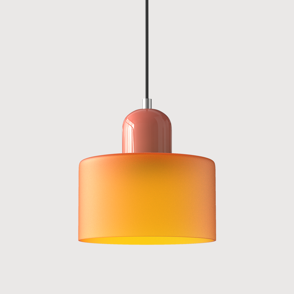 Pendant Light Glass E27 Bulb Compatible Adjustable Cord Ceiling Lamp 17