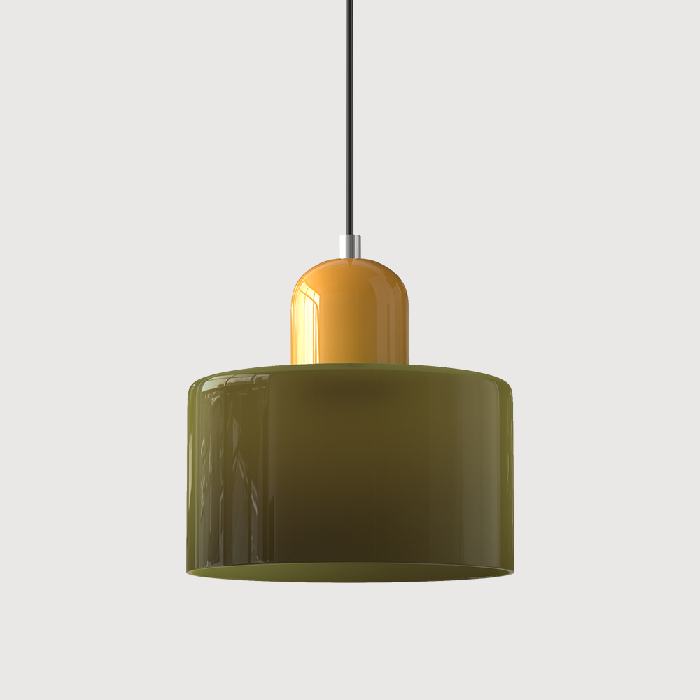 Pendant Light Glass E27 Bulb Compatible Adjustable Cord Ceiling Lamp 19