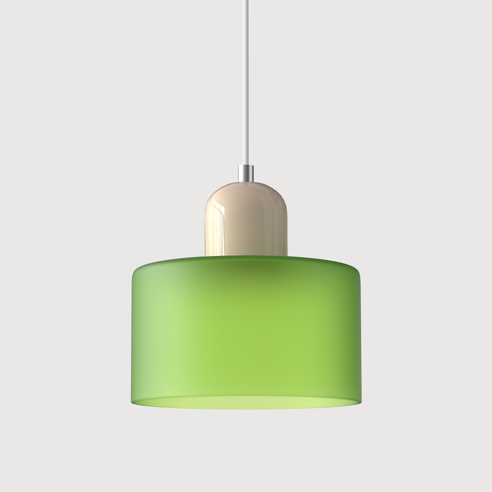 Pendant Light Glass E27 Bulb Compatible Adjustable Cord Ceiling Lamp 23