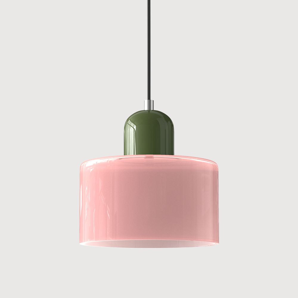 Pendant Light Glass E27 Bulb Compatible Adjustable Cord Ceiling Lamp 25