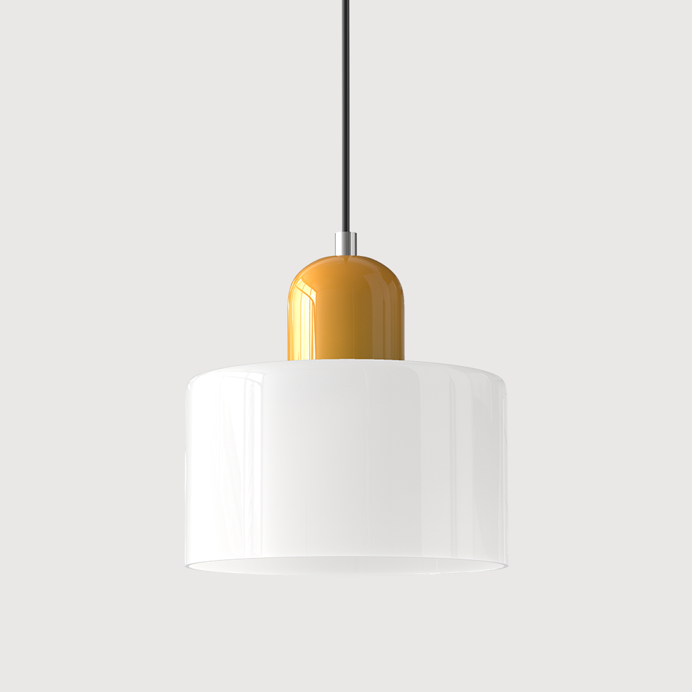 Pendant Light Glass E27 Bulb Compatible Adjustable Cord Ceiling Lamp 27