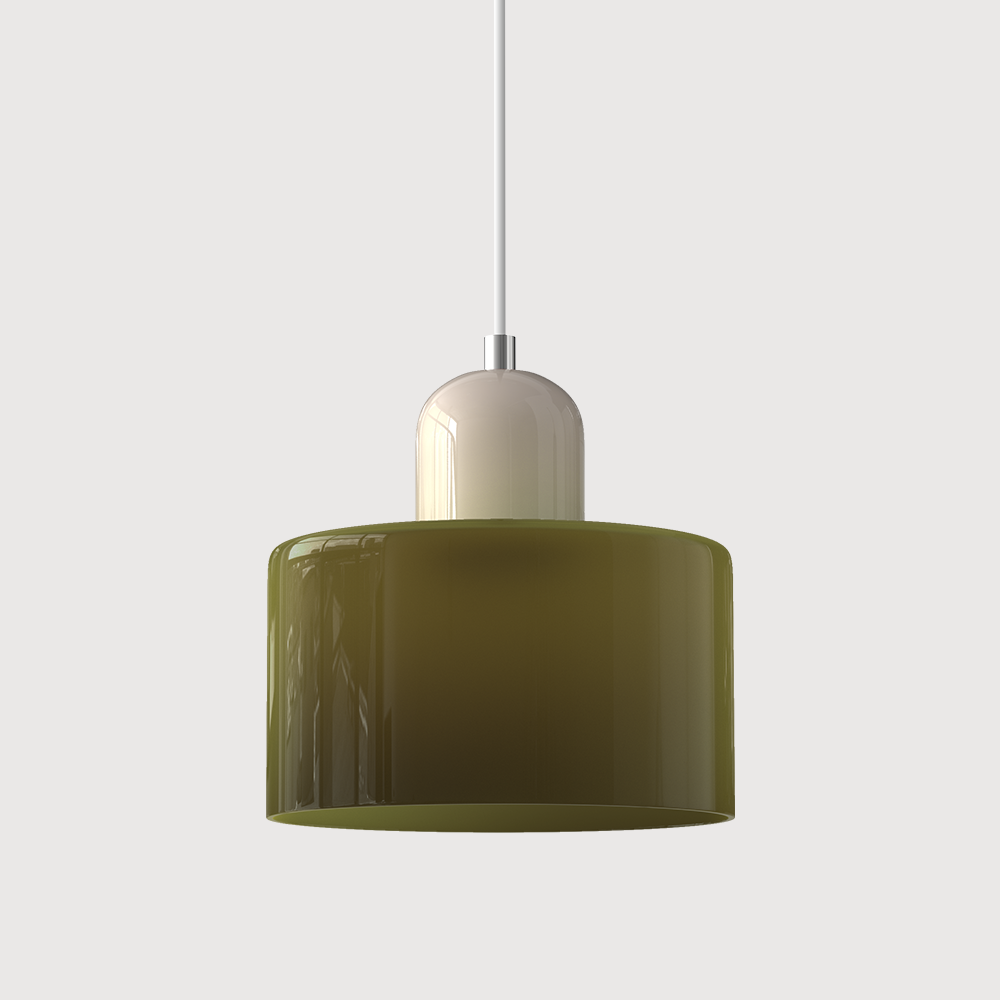 Pendant Light Glass E27 Bulb Compatible Adjustable Cord Ceiling Lamp 28