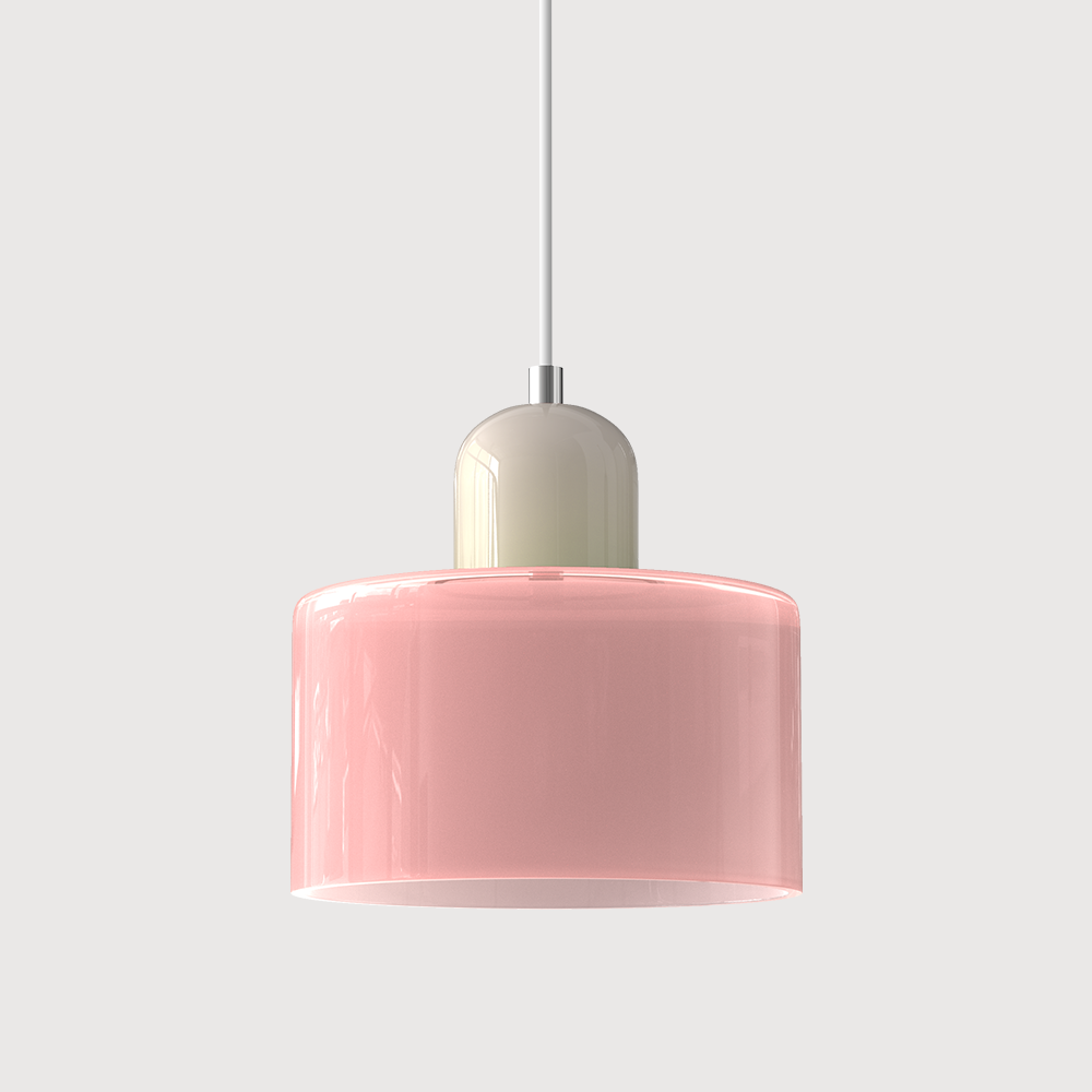 Pendant Light Glass E27 Bulb Compatible Adjustable Cord Ceiling Lamp 30