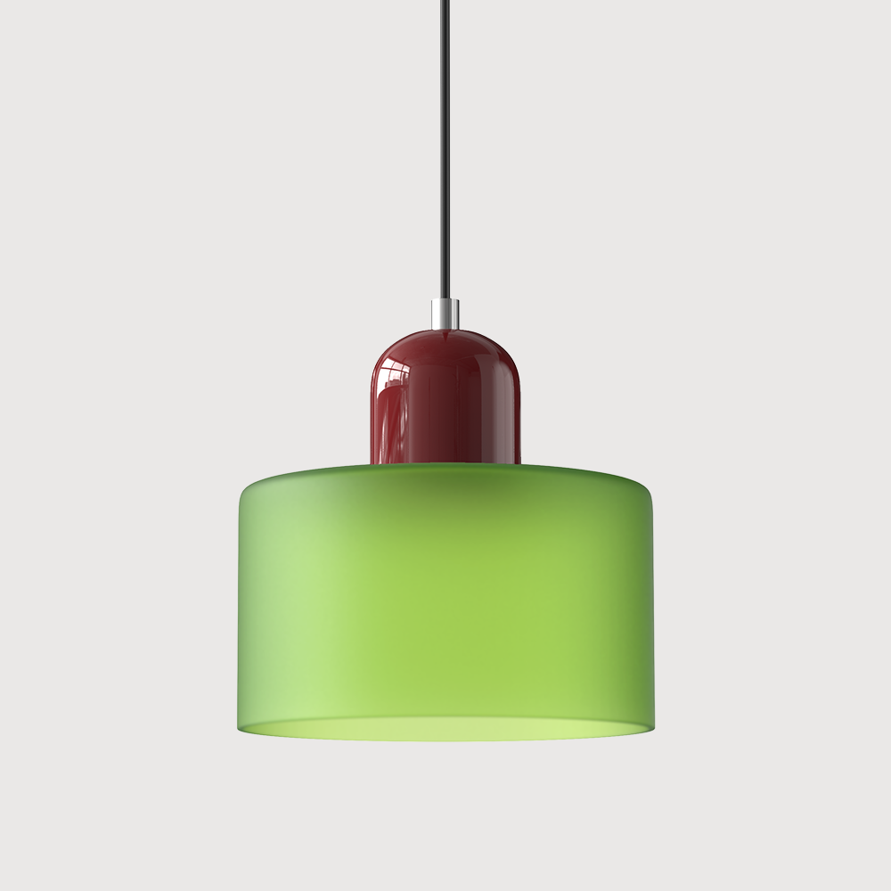 Pendant Light Glass E27 Bulb Compatible Adjustable Cord Ceiling Lamp 38