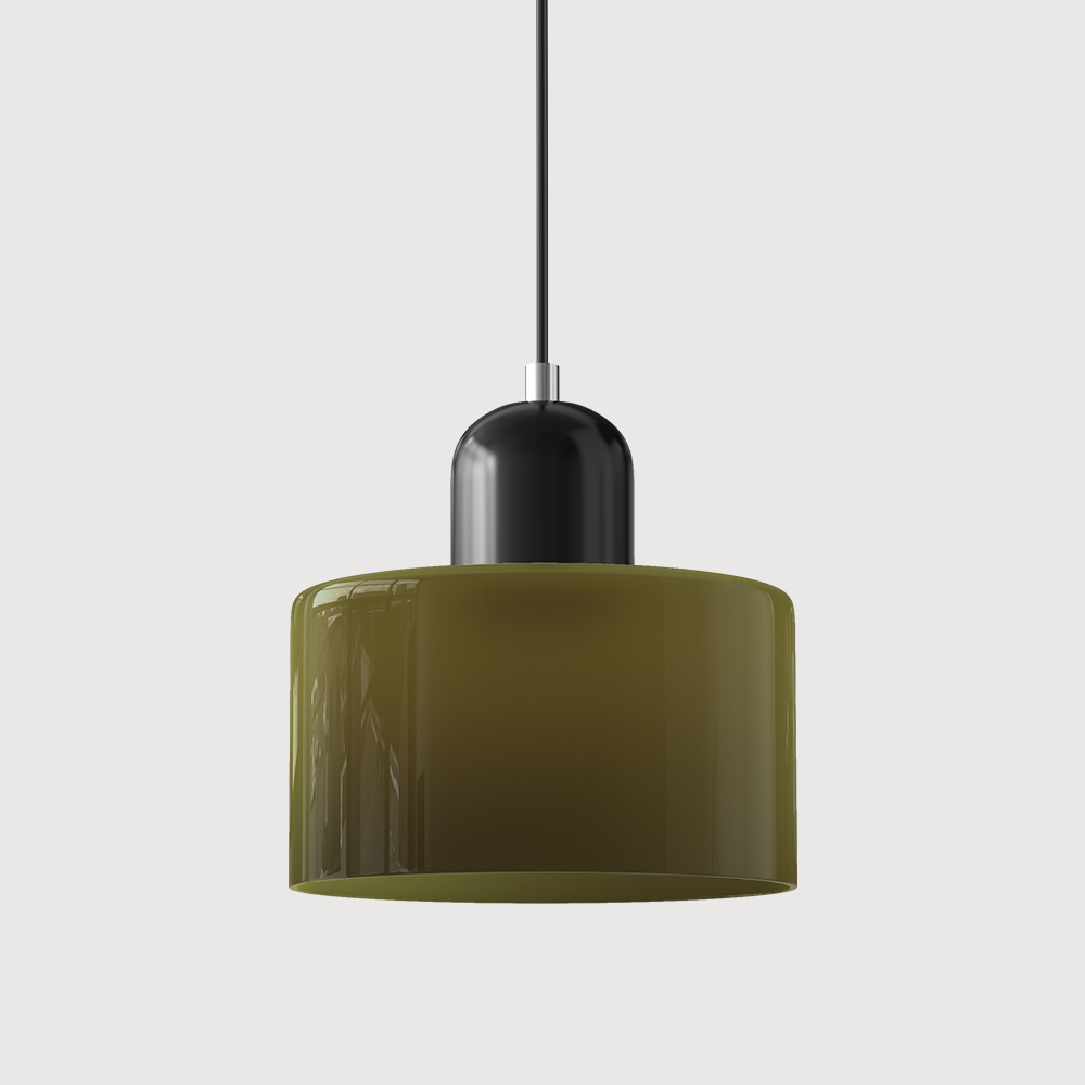 Pendant Light Glass E27 Bulb Compatible Adjustable Cord Ceiling Lamp 40