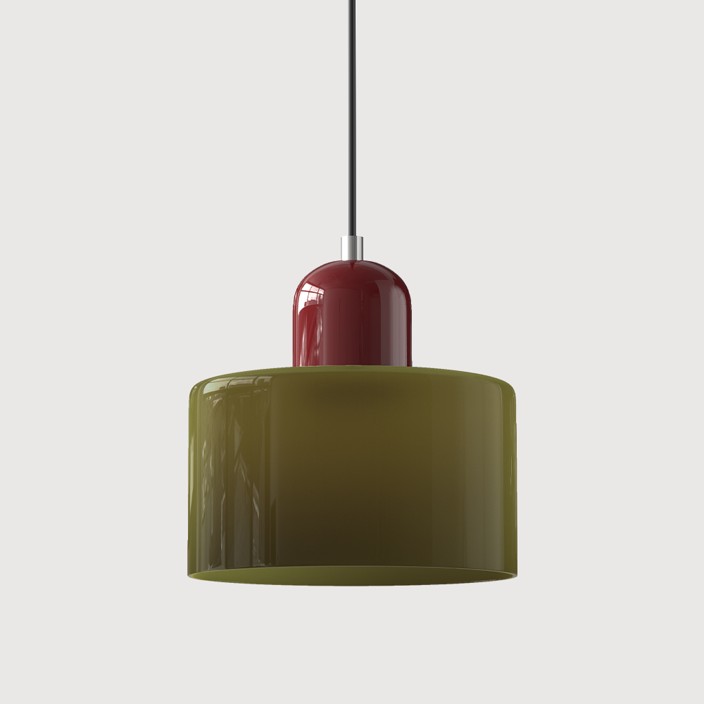 Pendant Light Glass E27 Bulb Compatible Adjustable Cord Ceiling Lamp 42
