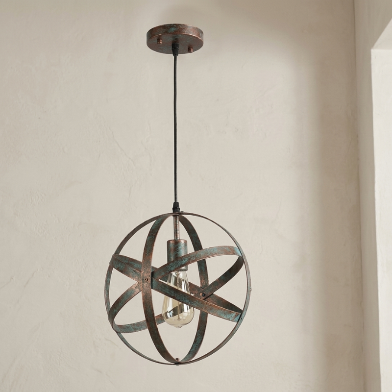 Pendant Light Metal Geometric Hanging Lamp Modern Industrial Design