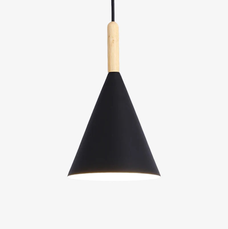 Pendant Light Metal Wood Accent E27 LED Hardwired 90 to 260V, Stylish Kitchen Lighting 1