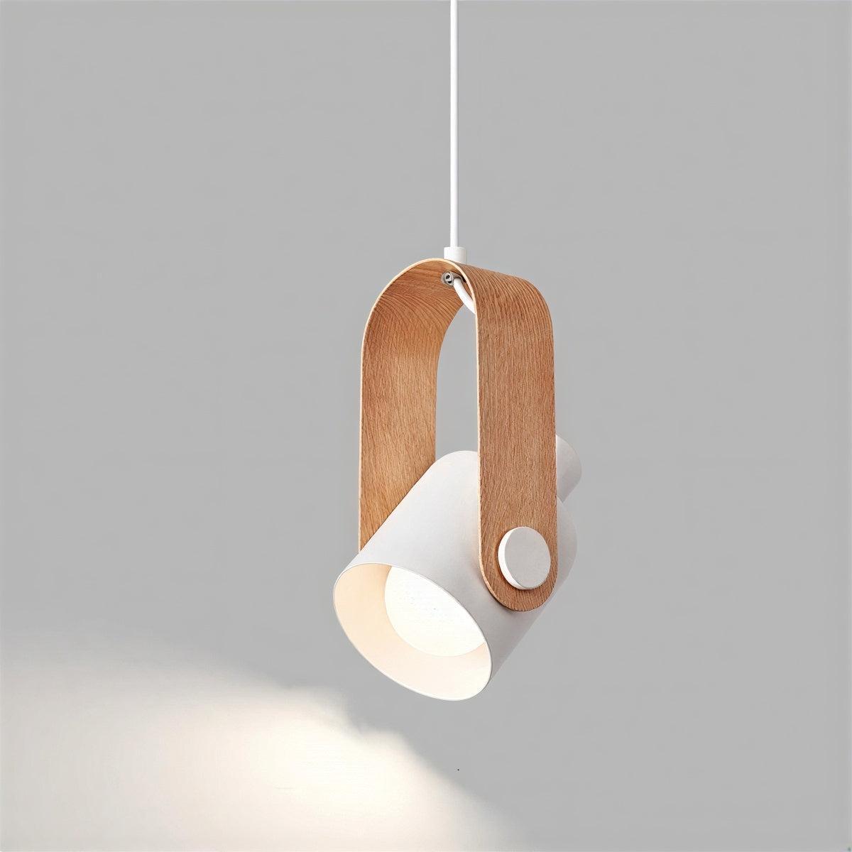 Pendant Lighting for Kitchen Island - Adjustable Swivel with Wood Accents 0