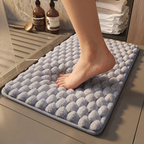 Plush Bath Mat - Non-Slip Memory Foam Bathroom Comfort & Style 0