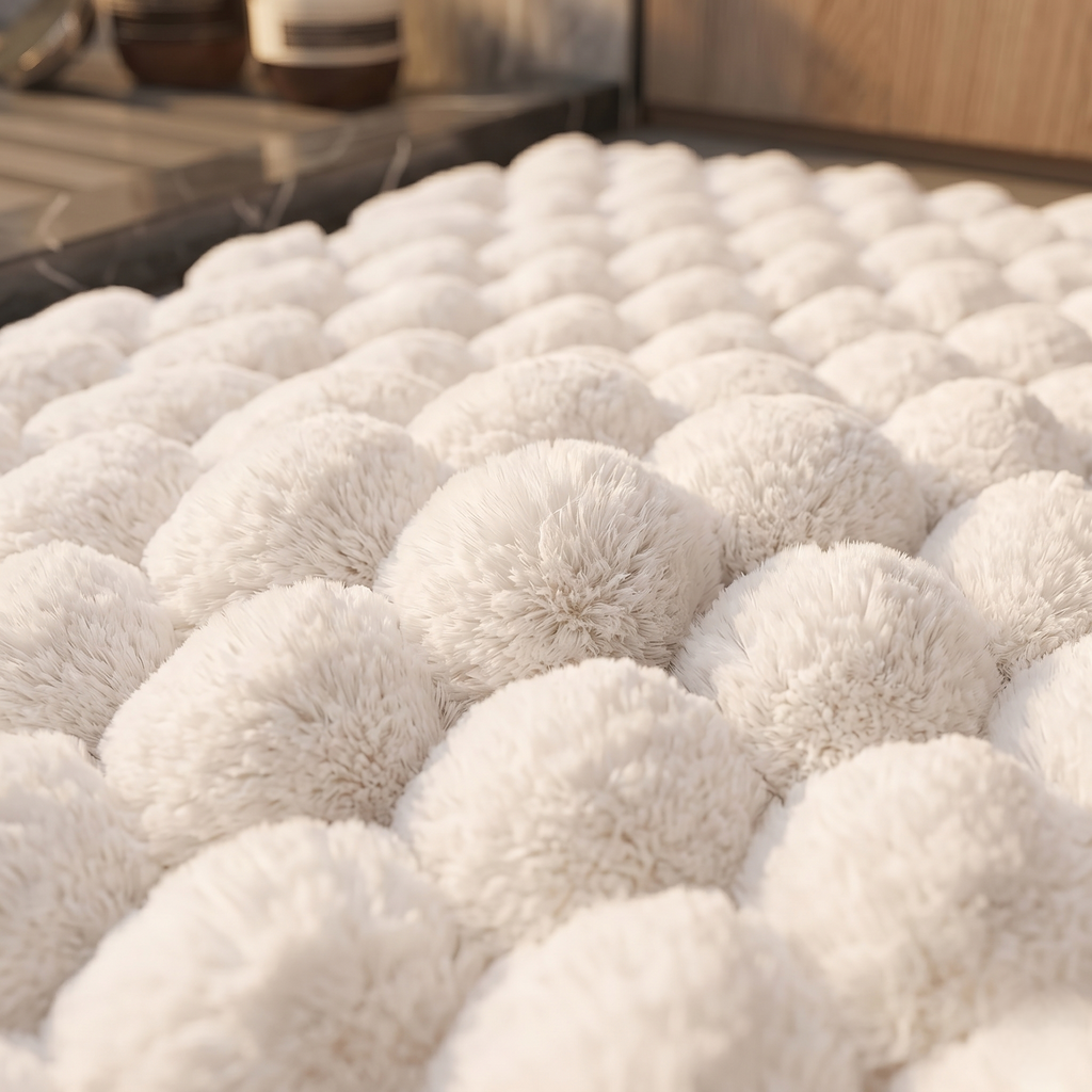 Plush Bath Mat - Non-Slip Memory Foam Bathroom Comfort & Style 4