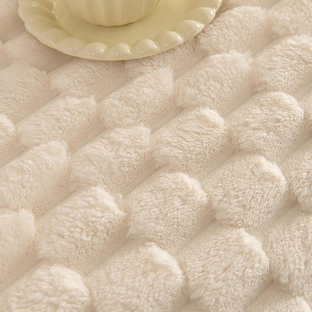 Plush Bubble Knit Sofa Cover - Soft Microfiber Couch Cover for Dogs, Pet-Friendly, Machine Washable, Cozy Raised Texture 5