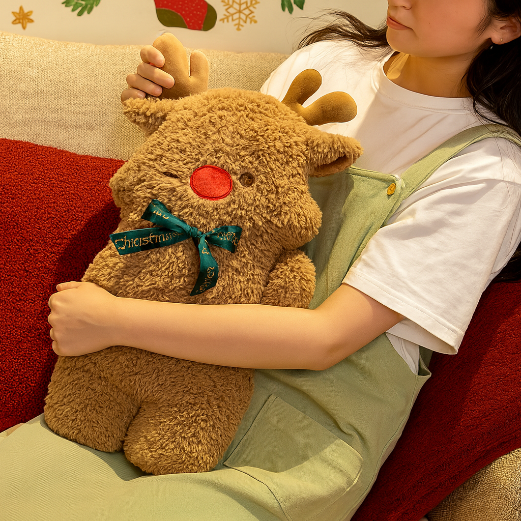 Plush Christmas Throw Pillow - Soft Decorative Cushion for Cozy Spaces 4