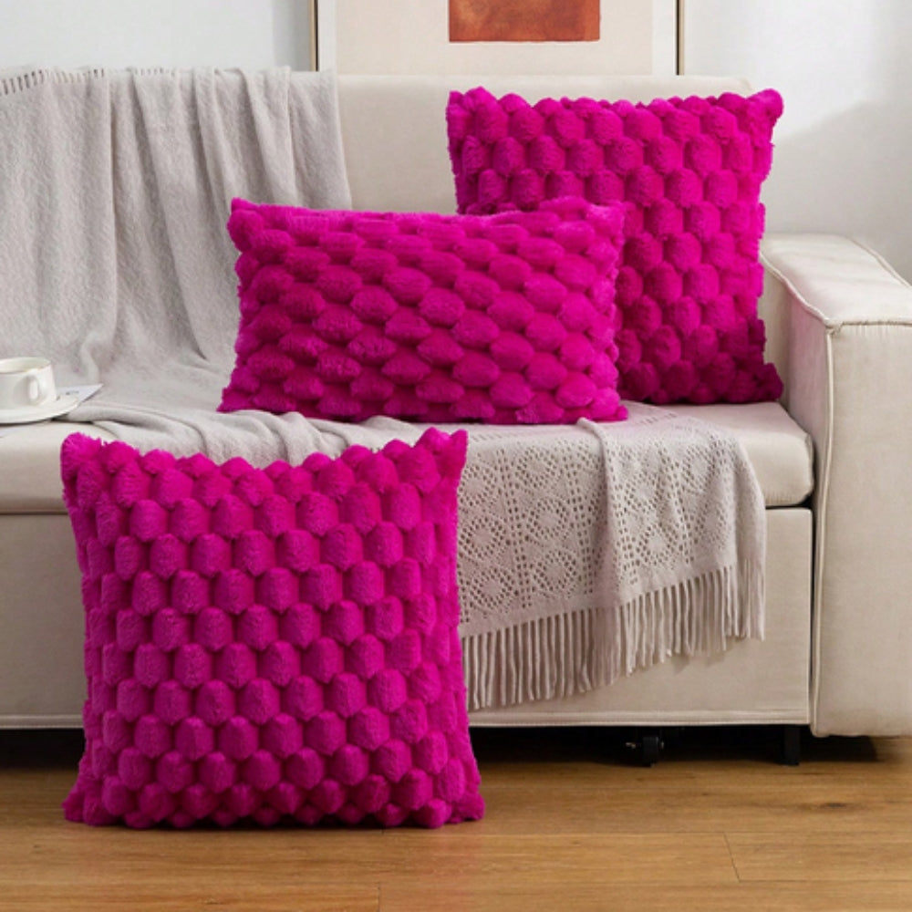 Plush Marshmallow Cushion Cover - Soft 3D Texture for Cozy Comfort 10