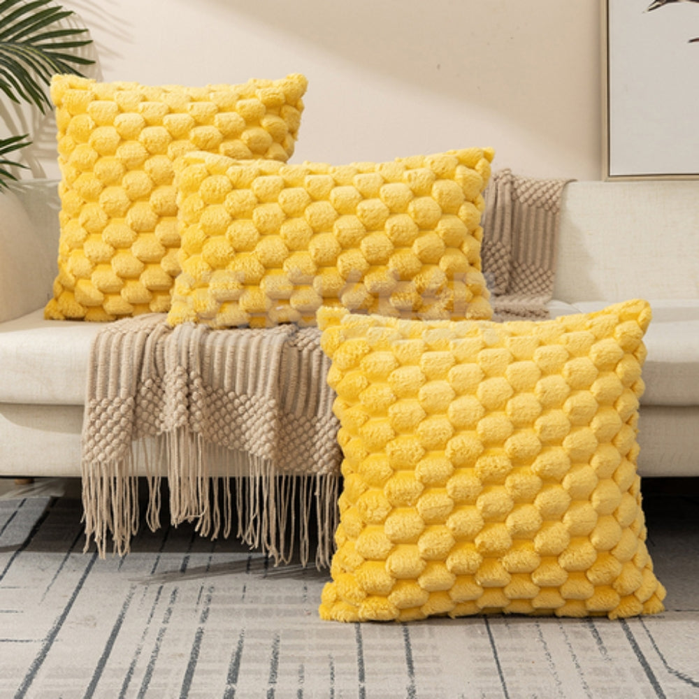 Plush Marshmallow Cushion Cover - Soft 3D Texture for Cozy Comfort 2