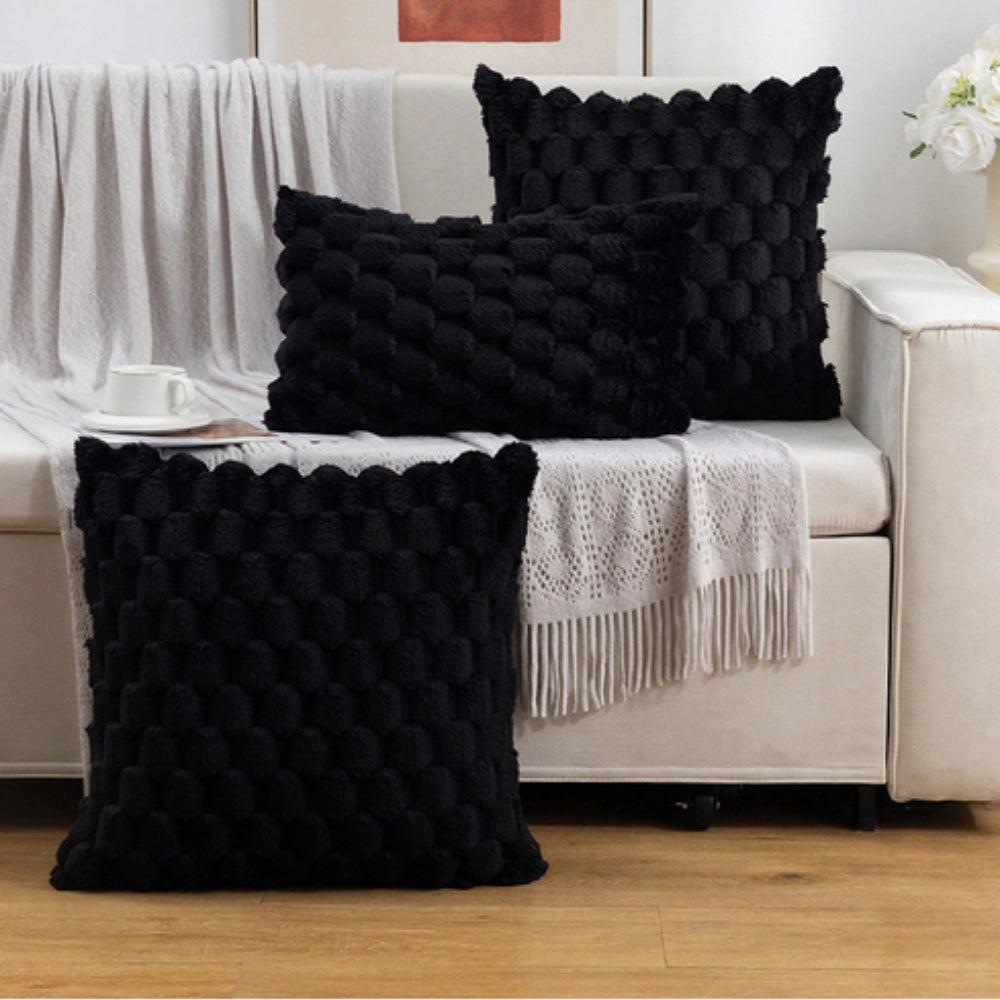 Plush Marshmallow Cushion Cover - Soft 3D Texture for Cozy Comfort 6