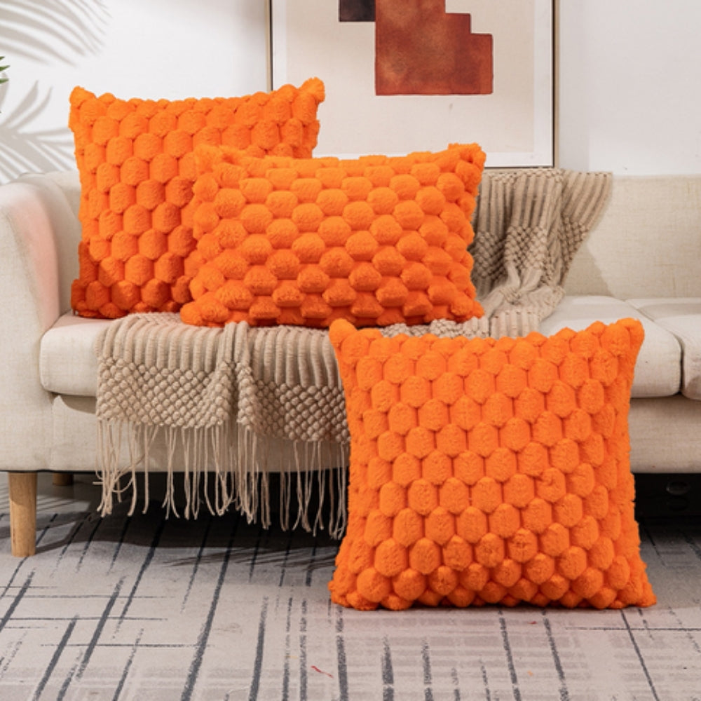 Plush Marshmallow Cushion Cover - Soft 3D Texture for Cozy Comfort 7