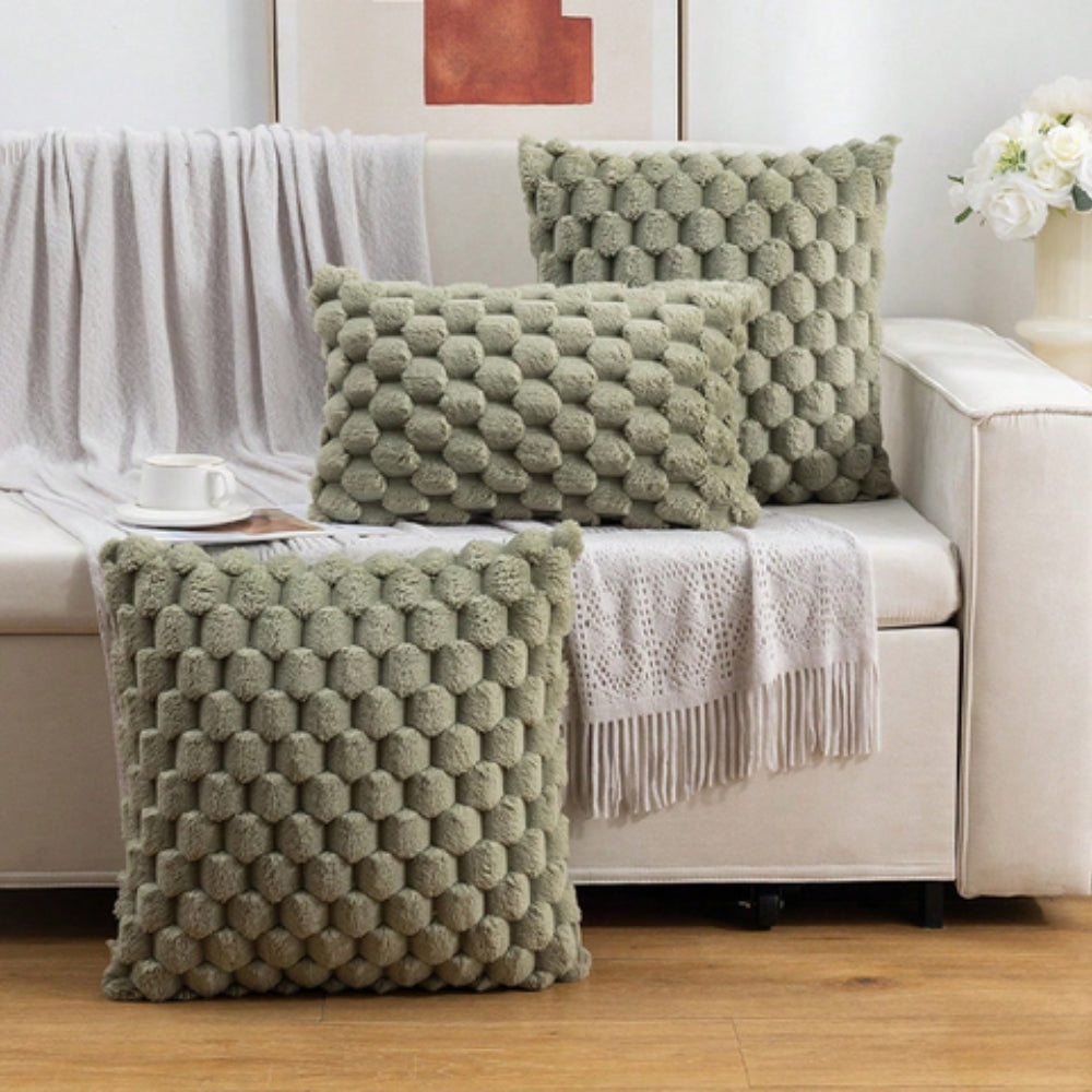 Plush Marshmallow Cushion Cover - Soft 3D Texture for Cozy Comfort 8