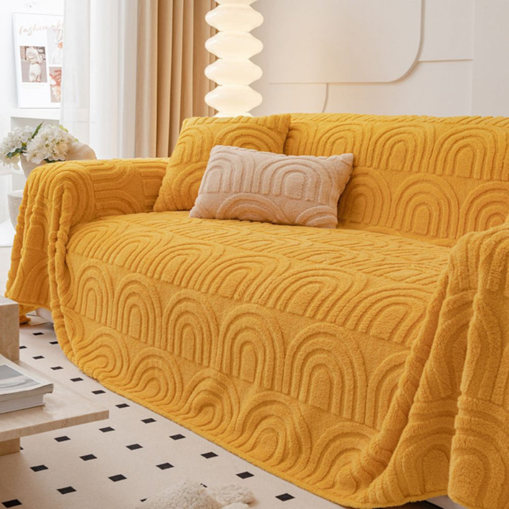 Plush Sofa Cover - Non-Slip, Cozy Protection for All Couch Sizes 2