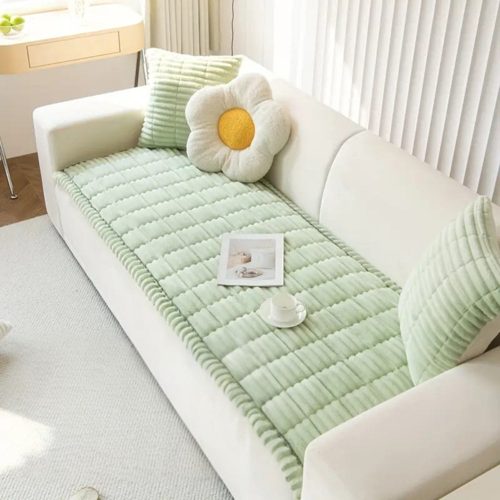 Plush Sofa Cover - Soft, Durable, Anti-Slip, Pet-Friendly Protection 6
