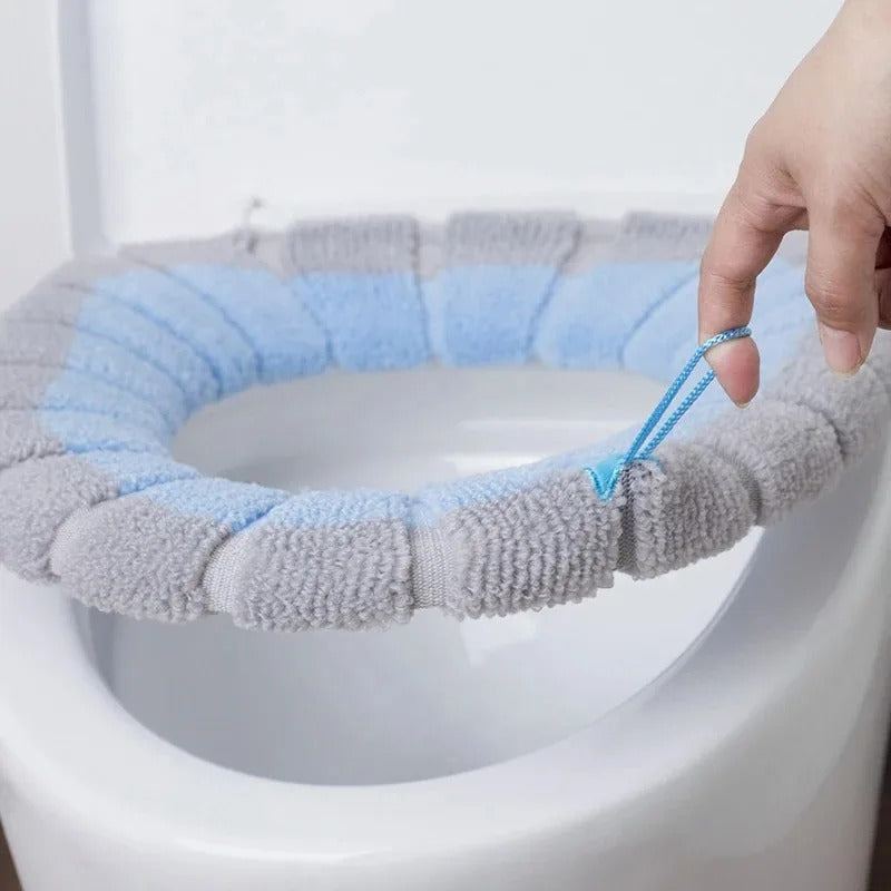 Plush Toilet Seat Cover Mat – Soft, Washable, Universal Fit for Winter Comfort and Warmth 2