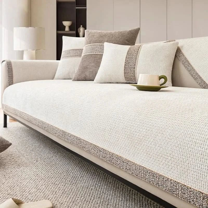 Polyester Sofa Cover - Waterproof, Non-Slip, Machine Washable Protection 0