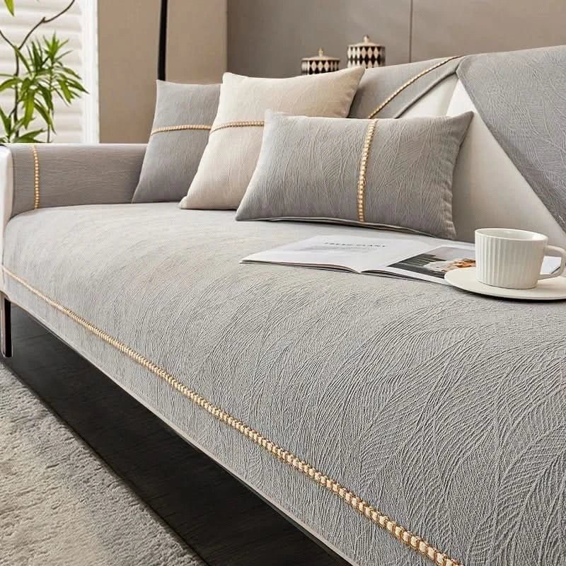Polyester Sofa Cover - Waterproof, Non-Slip, Machine Washable Protection 8
