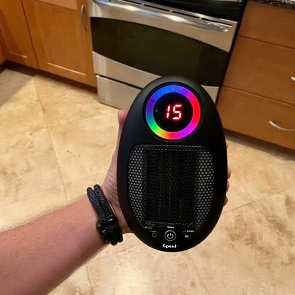 Portable Electric Space Heater - Fast, Energy-Efficient Heating 1