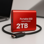 Portable External SSD - Fast Data Transfer, Durable & Lightweight Design 1