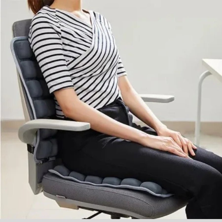 Portable Inflatable Chair Cushion with Ergonomic Air Cell Support – Adjustable Firmness for Travel, Office, and Wheelchair Use 4