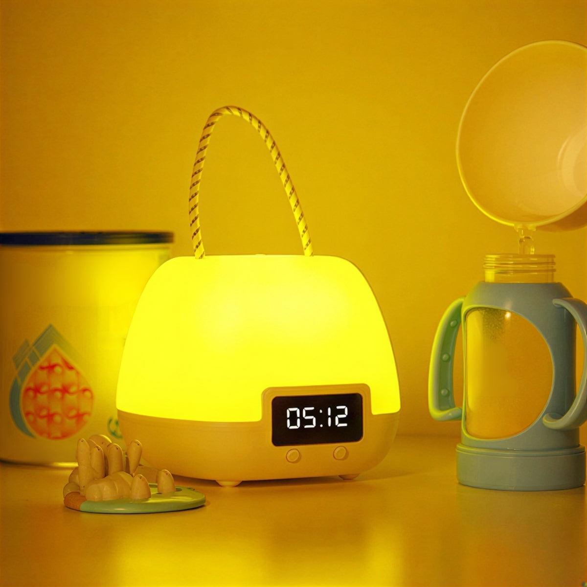 Portable Nightstand Light - Soft Illumination & Digital Alarm Clock 3