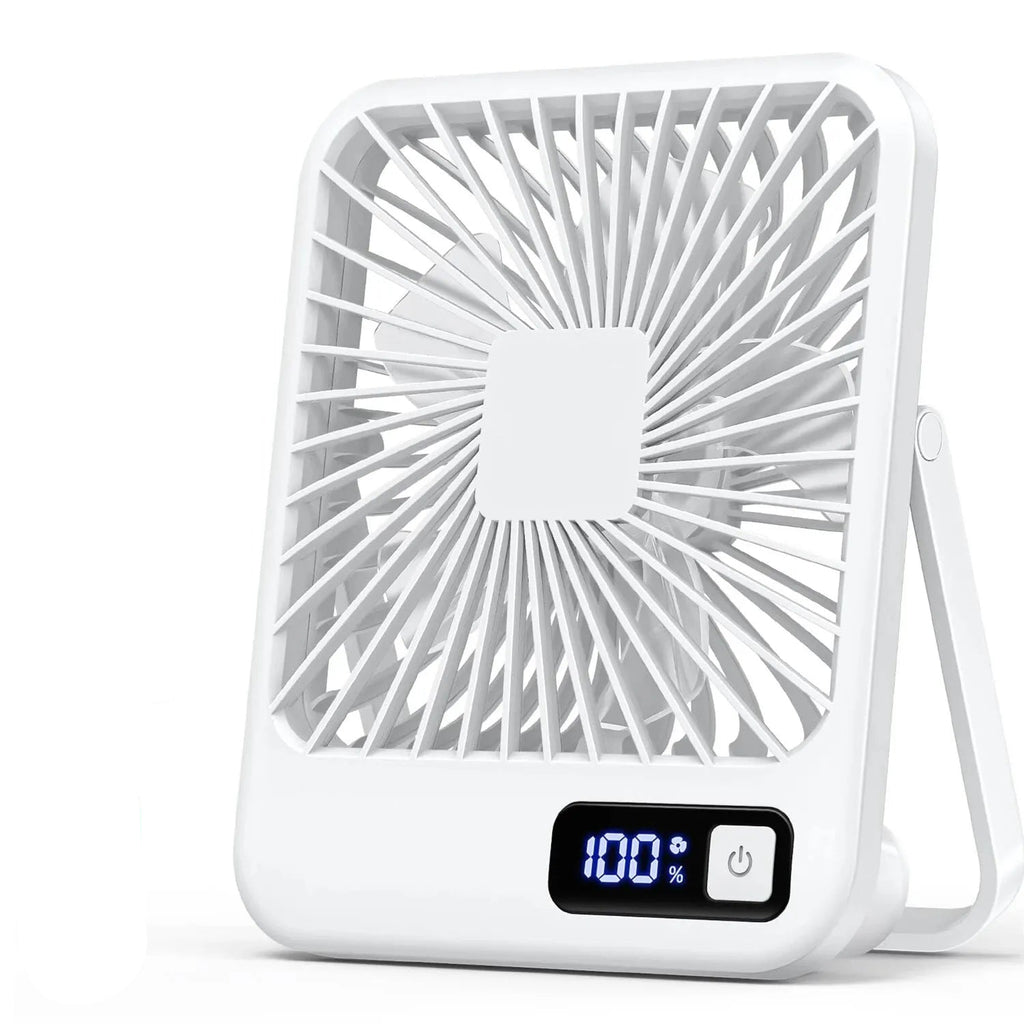 Portable Rechargeable USB Table Fan - 5-Speed Adjustable Cooling 0