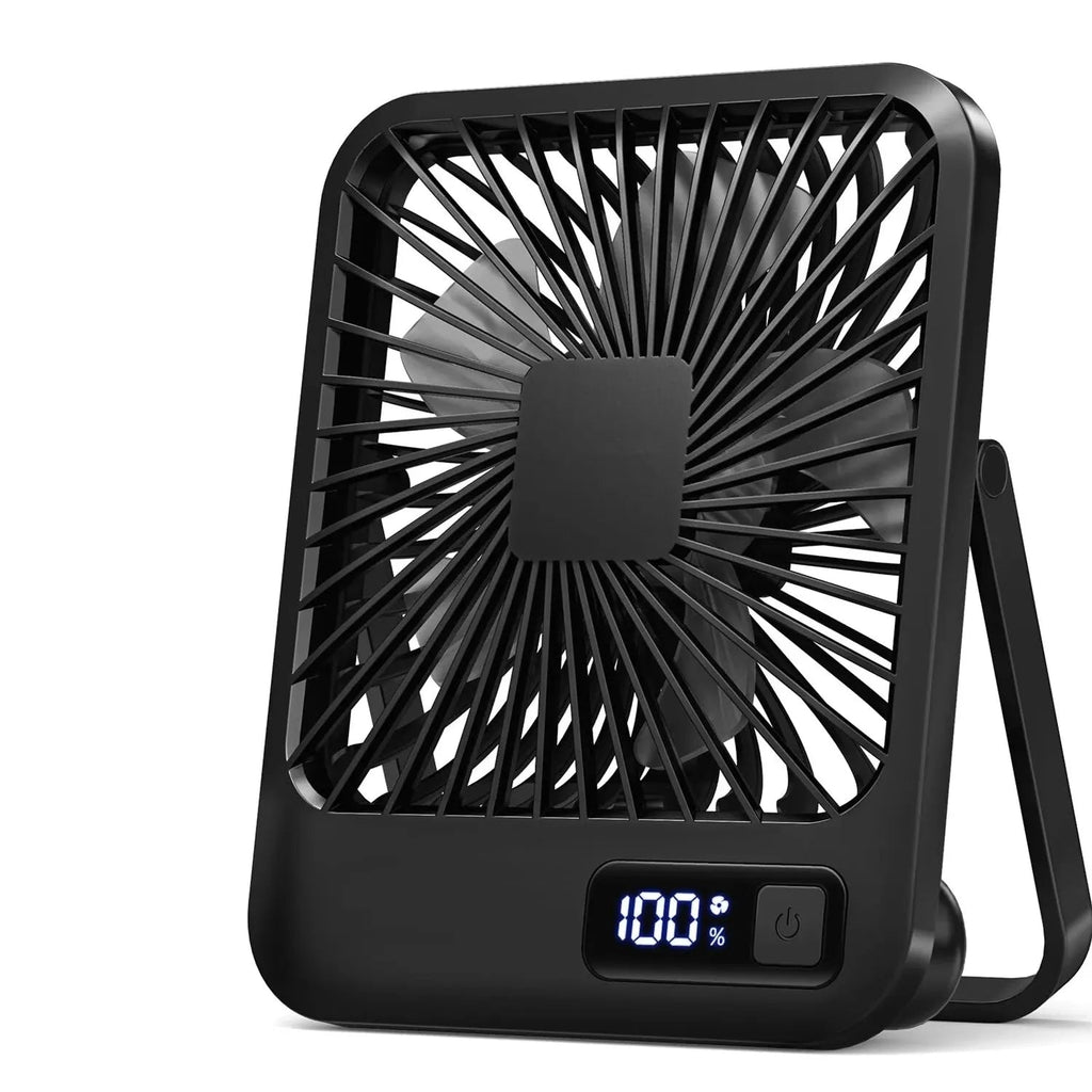 Portable Rechargeable USB Table Fan - 5-Speed Adjustable Cooling 3