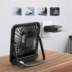 Portable Rechargeable USB Table Fan - 5-Speed Adjustable Cooling 7