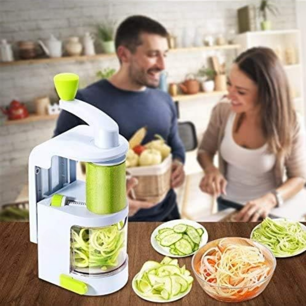 PowerSpiral Vegetable Slicer - 4 Blades for Effortless Spiralizing 1