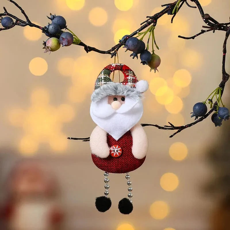 Premium Fabric Christmas Ornaments – Handcrafted Tree Decorations with Festive Patterns for Holiday Home Decor 0