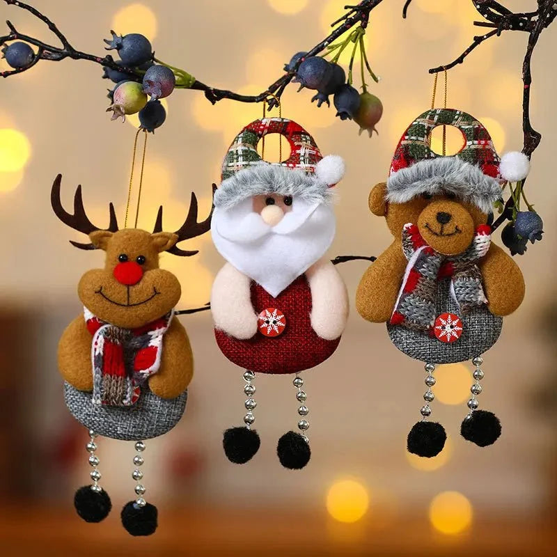 Premium Fabric Christmas Ornaments – Handcrafted Tree Decorations with Festive Patterns for Holiday Home Decor 4