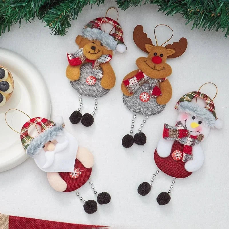 Premium Fabric Christmas Ornaments – Handcrafted Tree Decorations with Festive Patterns for Holiday Home Decor 6