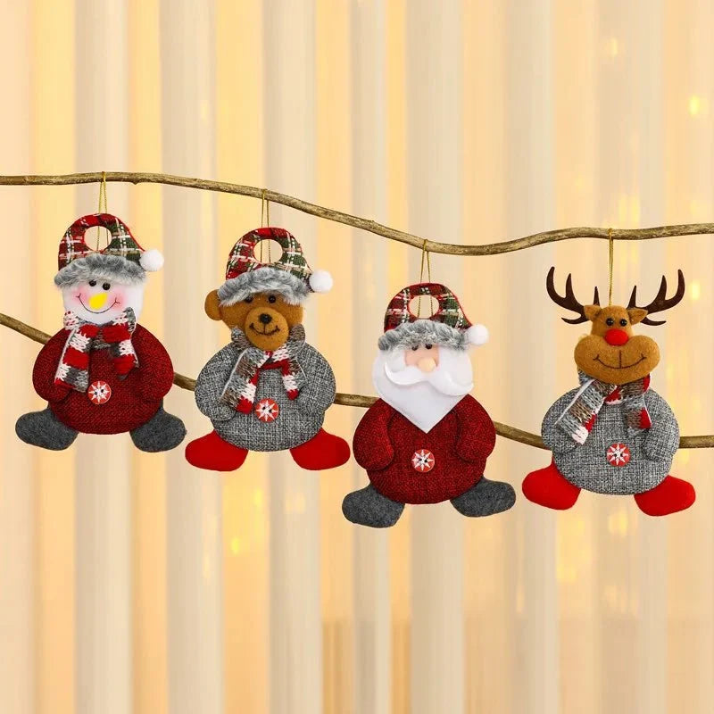 Premium Fabric Christmas Ornaments – Handcrafted Tree Decorations with Festive Patterns for Holiday Home Decor 8