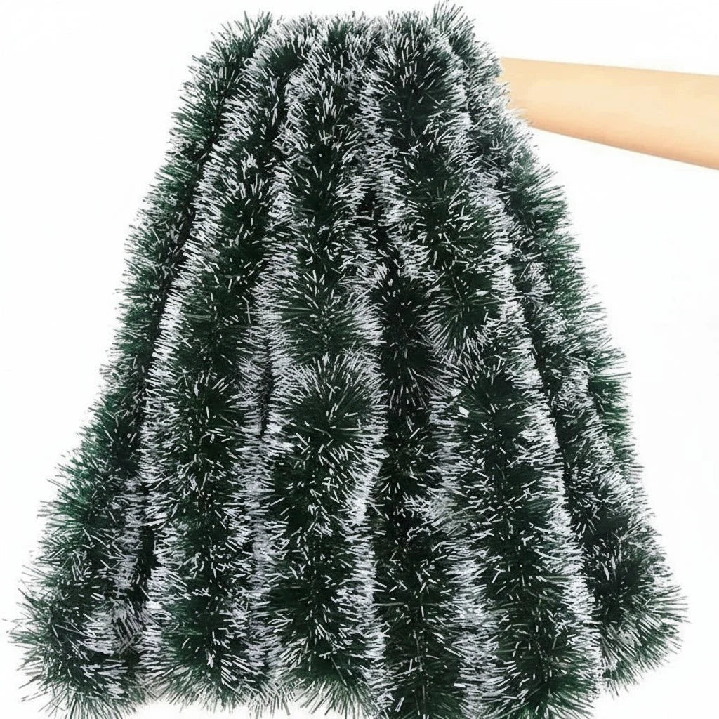 Premium Green Floristry Ribbon for Wreaths and Christmas Tree Decoration - Strong Adhesive, Flexible, Hand Tearable 6